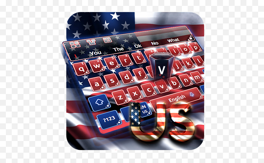 American Flag Keyboard Theme U2013 Appar På Google Play - Number Emoji,Drake Emoji Tattoo