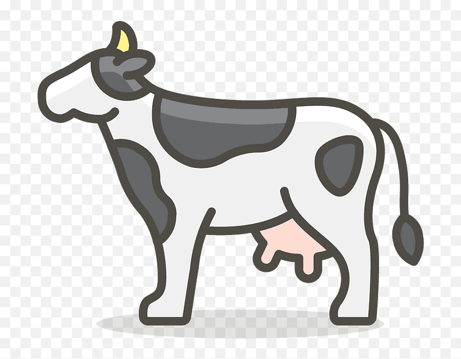 Cow Emoji Clipart,Cow Emoji Text