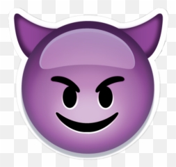 Devil Demon Purple Emoji Sticker - Eytan Emoji,Purple Emoticon