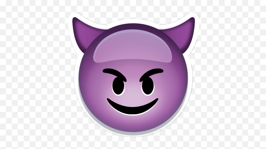 Devil Demon Purple Emoji Sticker - Eytan Emoji,Purple Emoticon