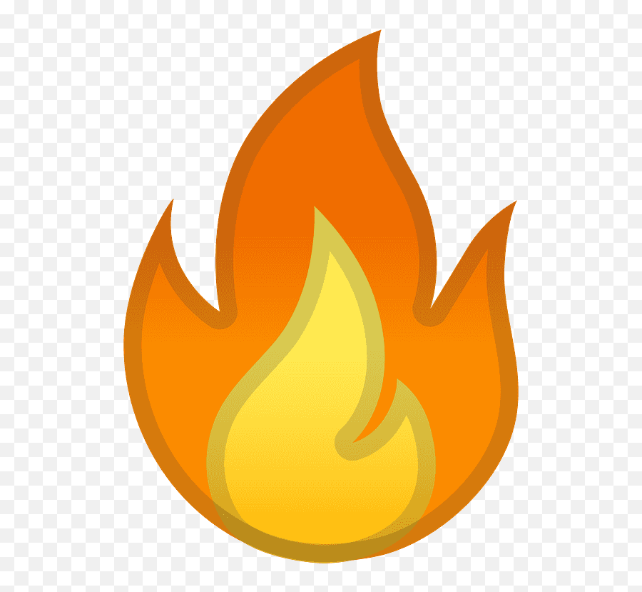 Fire Emoji Clipart - Transparent Fire Symbol Png,Emoji Fire