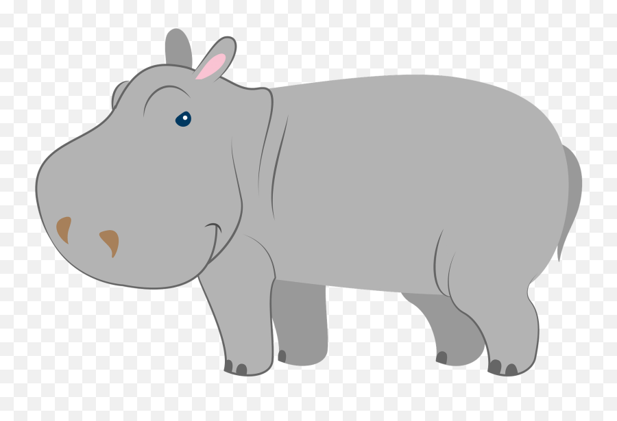 Hippo Clipart - Big Emoji,Hippo Emoji