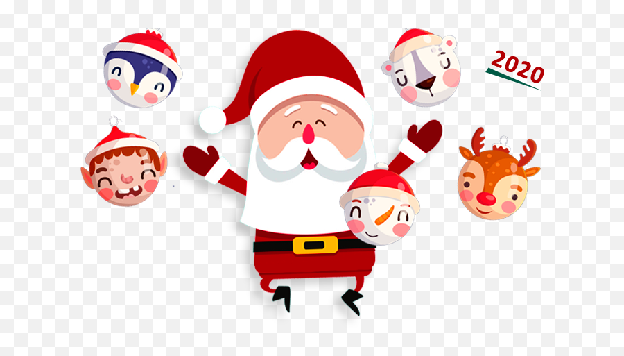 Merry Christmas Play This Funny Game To Win A Christmas Card - Santa Claus Emoji,Santa Emoticons
