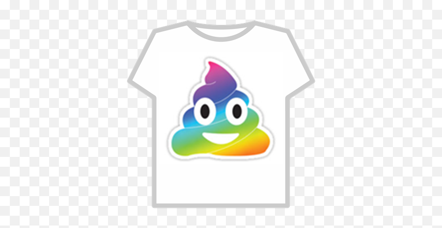 Rainbow Poo Emoji - Roblox Boob T Shirt,Navy Emoji