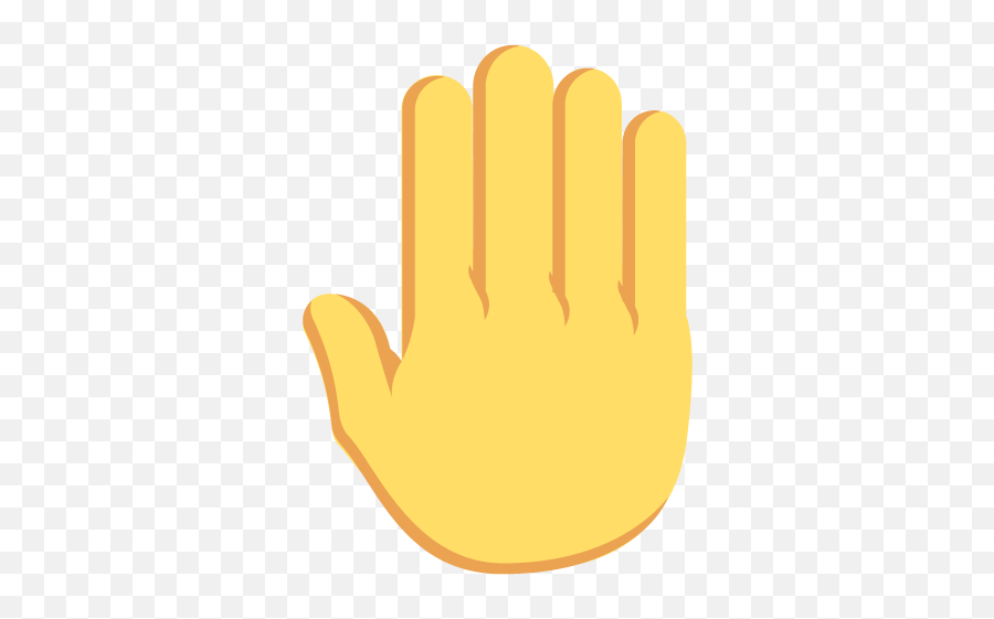 Raised Back Of Hand Emoji Emoticon - Sign Language,Back Emoji