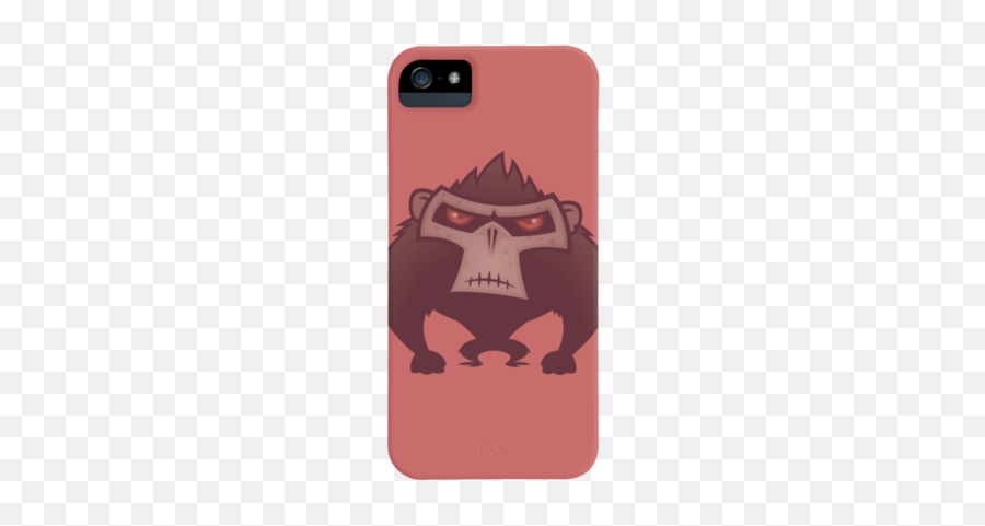 Best Pink Monkey Phone Cases Design By Humans - Digital Art Emoji,Ape Emoji