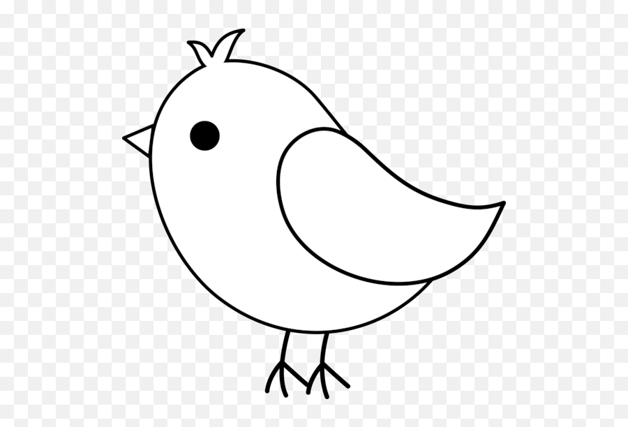 Free Black And White Bird Clipart Download Free Clip Art - Bird Clipart Black And White Emoji,White Bird Emoji