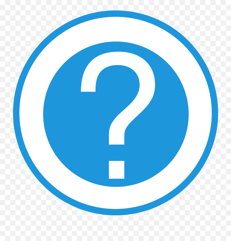 Question Mark Marks Blue Help - Windows App Question Mark Icon Emoji,Question Mark In A Box Emoji