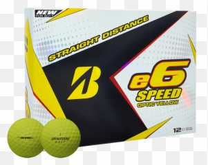 Bridgestone e6 Speed Yellow Golf Balls - Personalized Balles E6 Emoji