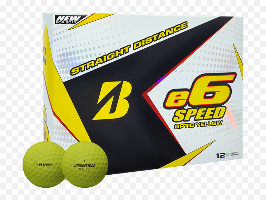 Bridgestone E6 Speed Yellow Golf Balls - Personalized Balles Bridgestone E6 Emoji,Ping Sock Emoji