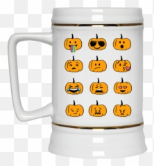 Pumpkin Face Halloween Coffee Mug - Trailer Park Boys Rickyisms Coffee Mug Emoji,Coffee Emoticon
