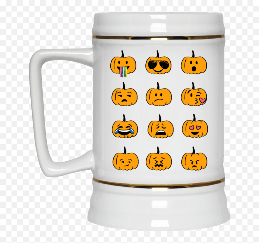 Pumpkin Face Halloween Coffee Mug - Trailer Park Boys Rickyisms Coffee Mug Emoji,Coffee Emoticon