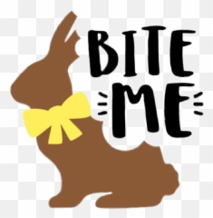 Chocolatebunny Easter Candy Eastercandy - Turkey Emoji,Bite Me Emoji