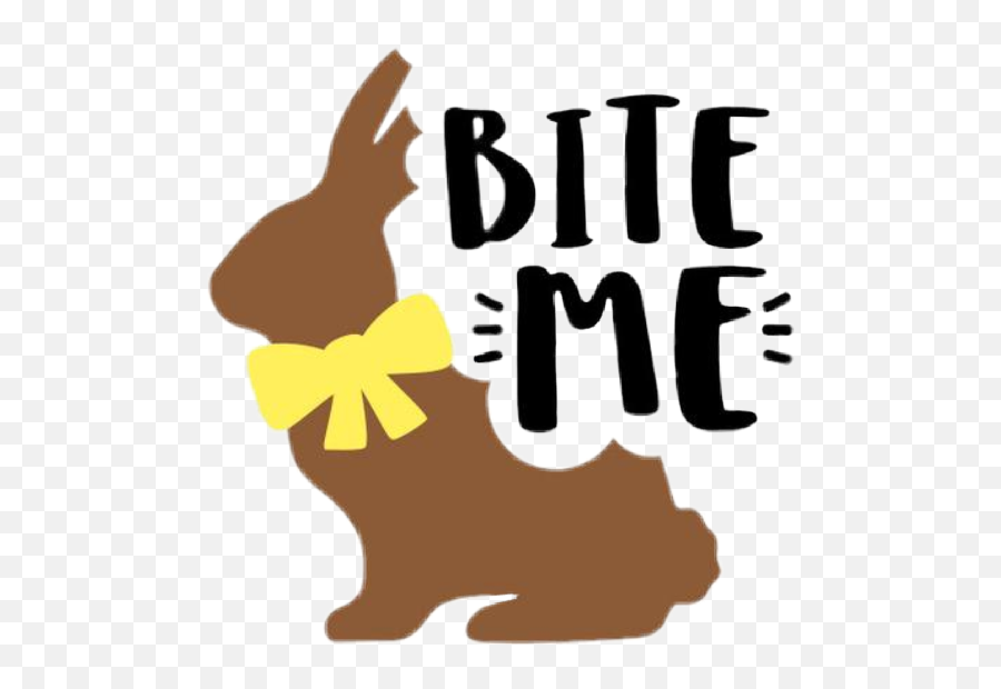 Chocolatebunny Easter Candy Eastercandy - Turkey Emoji,Bite Me Emoji