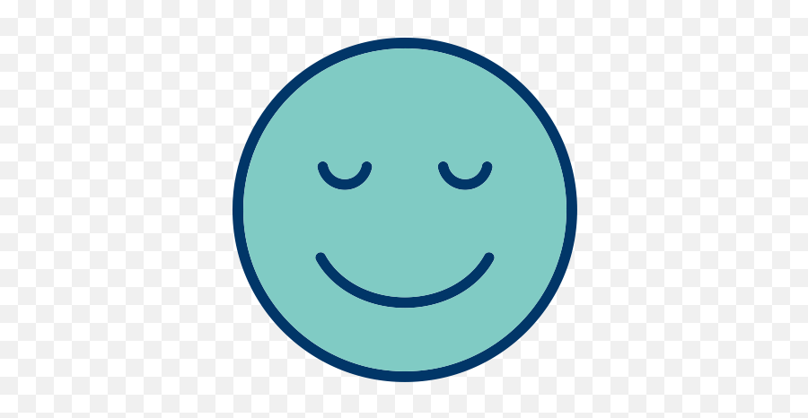 Face Smiley Emoticon Calm Icon - Smiley Calme Emoji,Smiley Emoticon