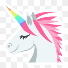 Unicorn Face Side View - Picture Png Emoji