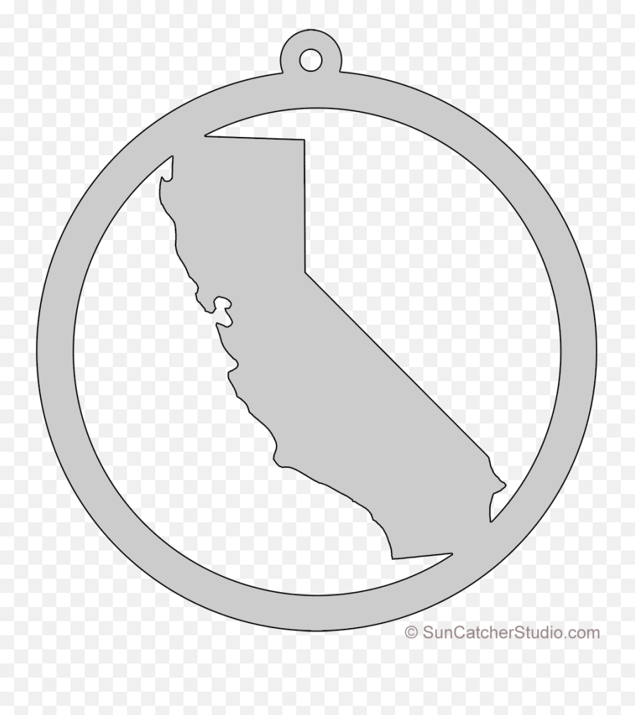 California - Circle Emoji,California State Emoji
