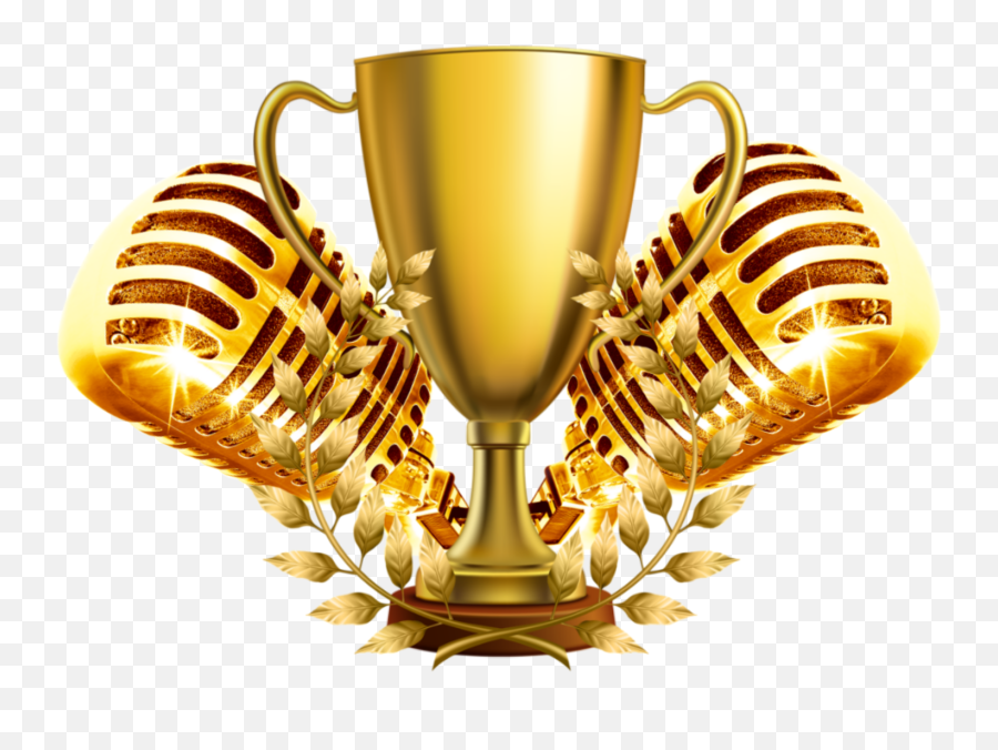 Trophy Microphone Mic Win Winner Microphonetrophy - Illustration Emoji,Trophy Emoji