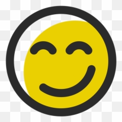 Delighted Colored Stroke Emoticon - Modaal Just Killin Emoji,Emoji Signs