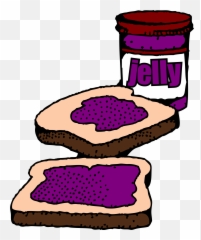 Peanut Butter And Jelly Sandwich - Clipart Grape Emoji