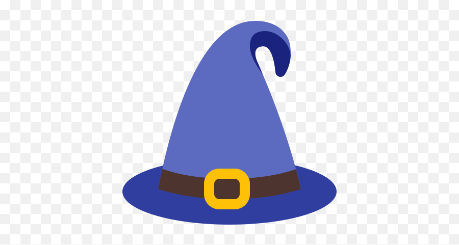 Witch Icon - Blue Witch Hat Clipart Emoji,Witch Hat Emoji - free ...