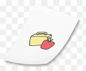 Box And Apple Rectangle Sticker - Ice Cream Bar Emoji,Toaster Emoji