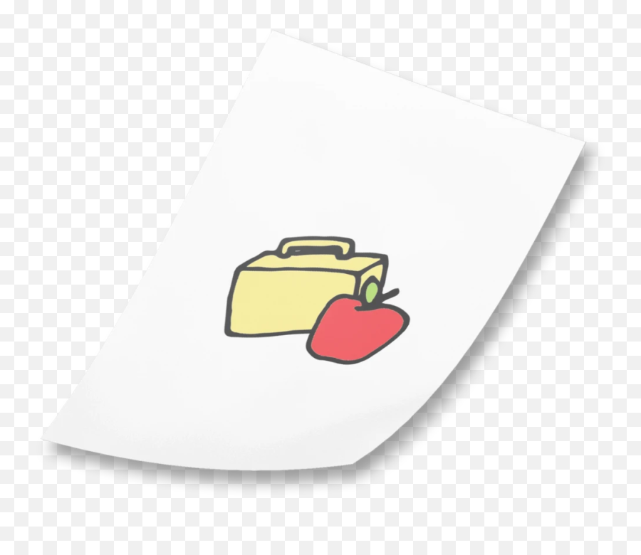 Box And Apple Rectangle Sticker - Ice Cream Bar Emoji,Toaster Emoji