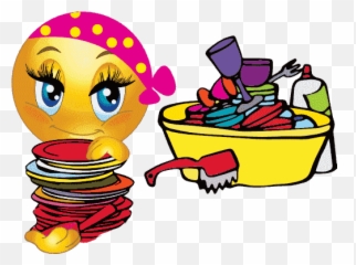 Girly Emoji Stickers For Whatsapp - Transparent Dirty Dish Clip Art