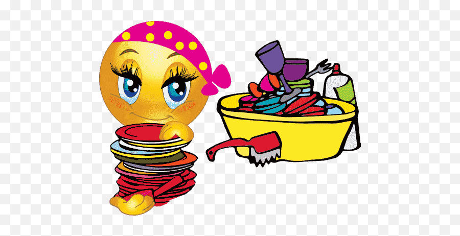 Girly Emoji Stickers For Whatsapp - Transparent Dirty Dish Clip Art,Girly Emoji