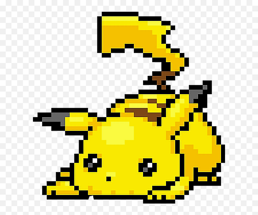 Pokemon Pikachu Pixel - Cute Pikachu Pixel Art Emoji,Pikachu Emoticon