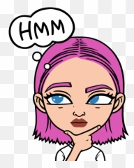 hmmmmm - Sticker by Alina Clip Art Emoji