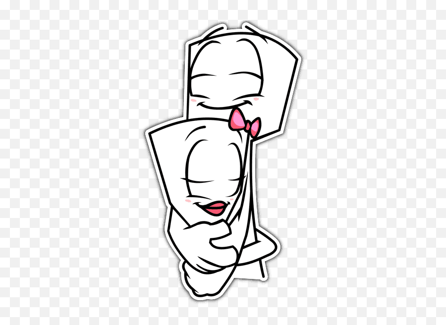 Love Stickers For Facebook And Social Media Platforms - Hug Hike Love Stickers Emoji,Hug Emoji Copy And Paste