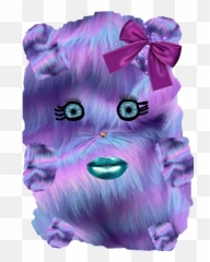 furry furryfriend monster cute pink purple blue ahh flu - Masni Emoji