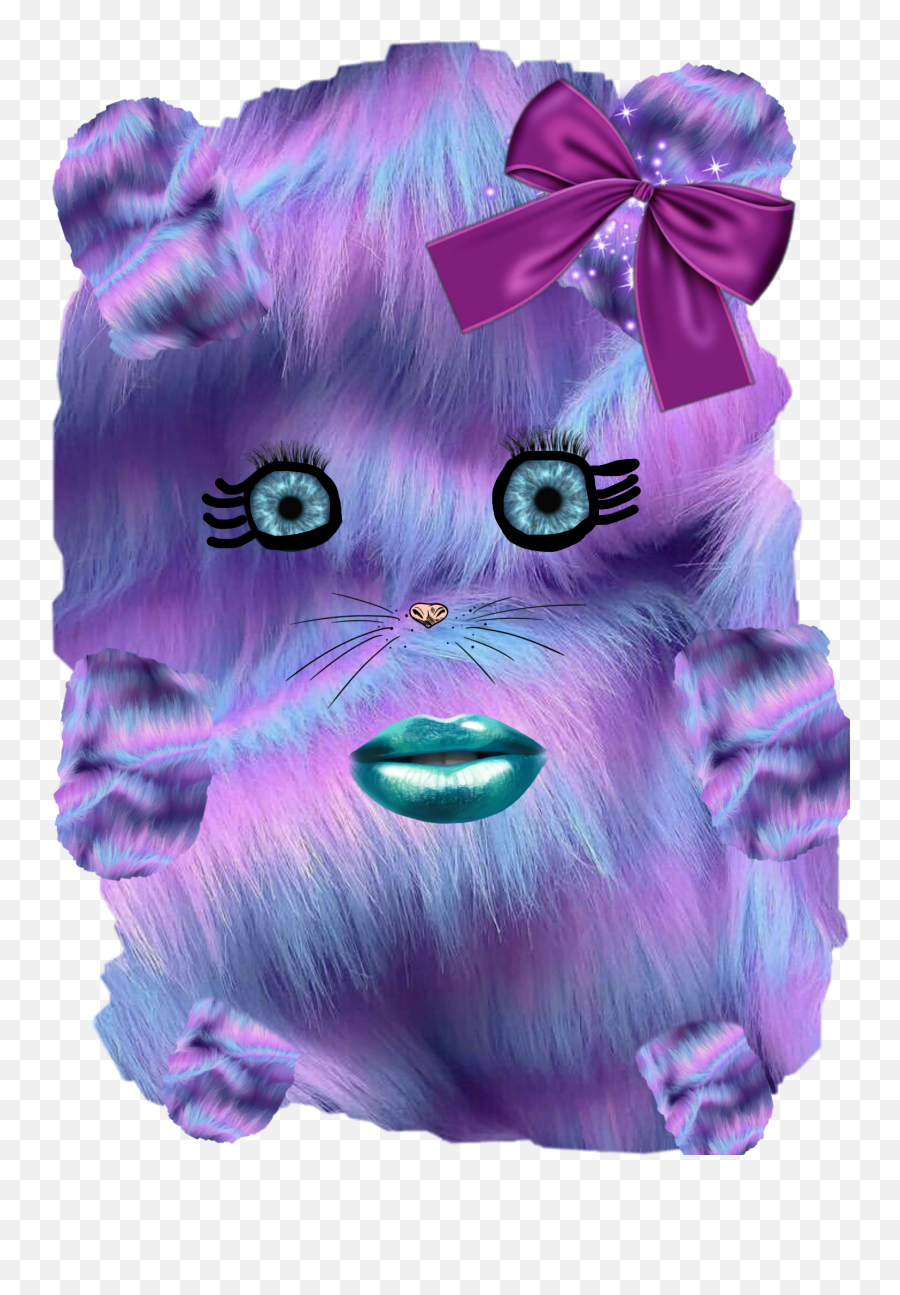 Furry Furryfriend Monster Cute Pink Purple Blue Ahh Flu - Masni Emoji,Purple Monster Emoji