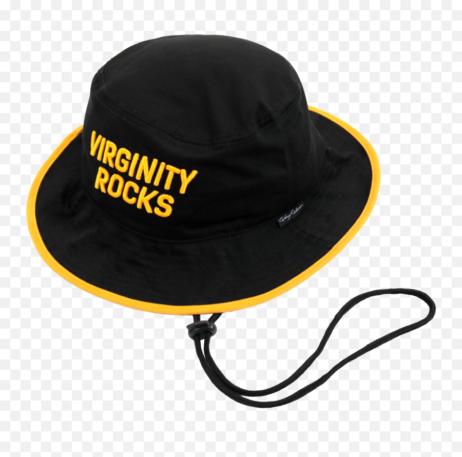 Virginity Rocks Black Bucket Hat - Bucket Hat Emoji,White Emoji Bucket Hat