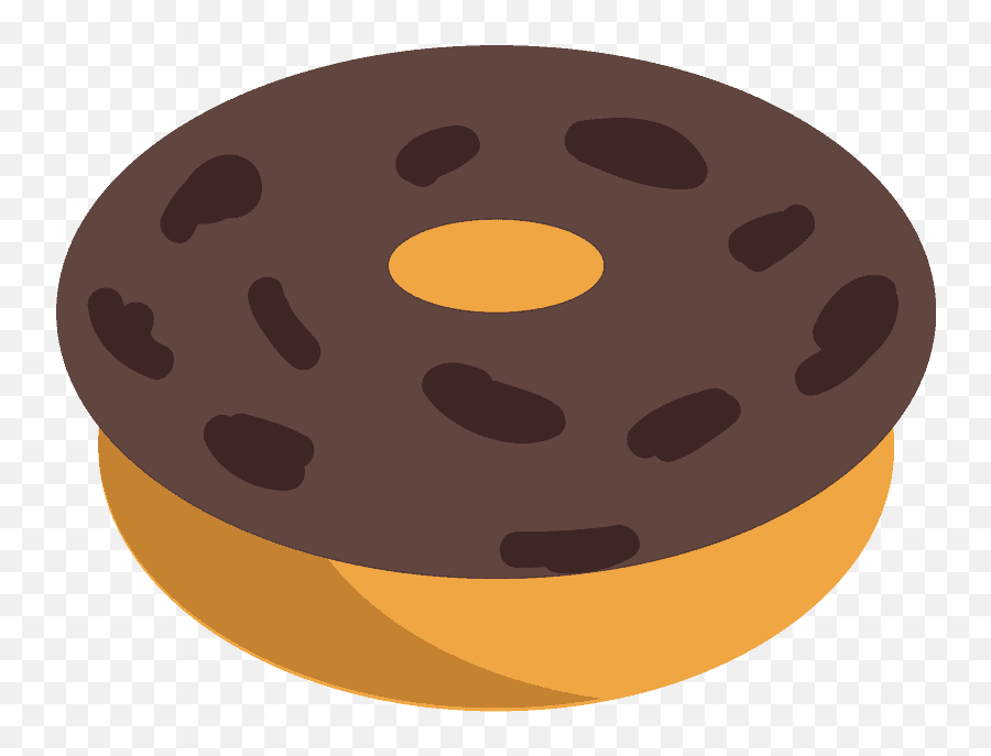 Doughnut Emoji Clipart - Chocolate Chip Cookie,Donut Emoji Png
