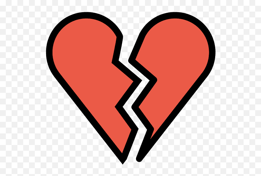 Broken Heart Emoji Clipart,Heart Emoji On Android