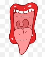 Tongue Clipart Gif - Cartoon Sticking Out Emoji
