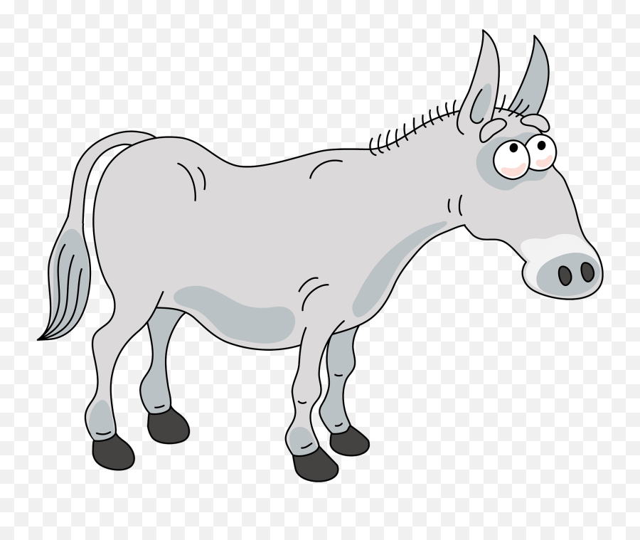 Donkey Clipart Free Download Transparent Png Creazilla - Animal Figure Emoji,Donkey Emoji