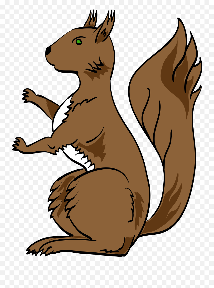 Coat Of Arms Squirrel Clipart - Coat Of Arms Beaver Emoji,Squirrel Emoji