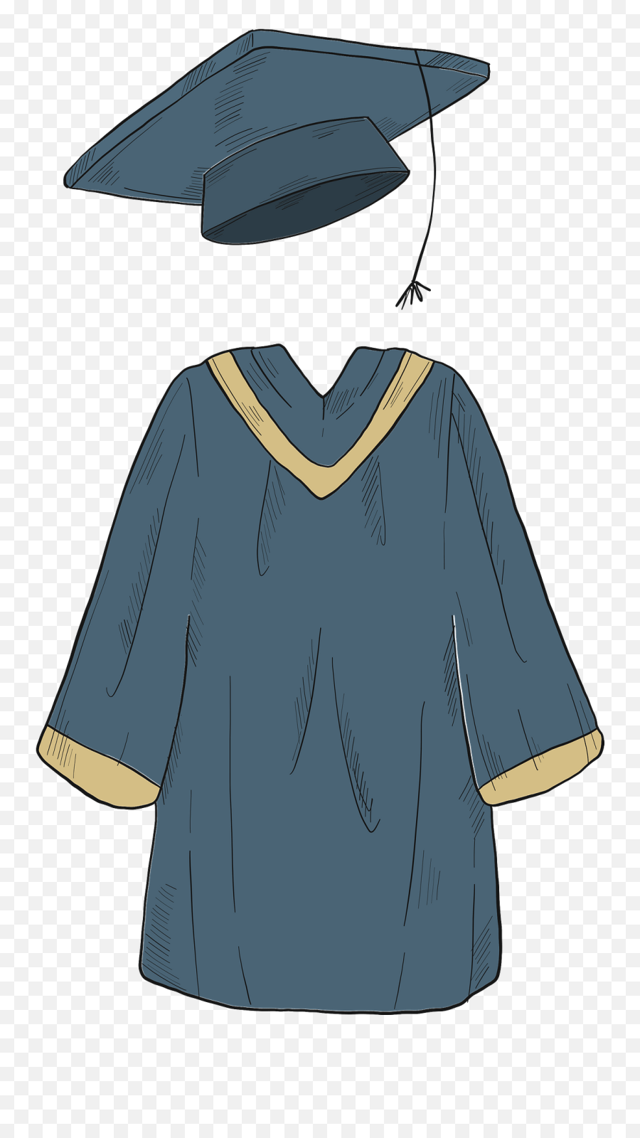 Cap And Gown Clipart - Cap And Gown Transparent Emoji,Graduation Cap Emoji