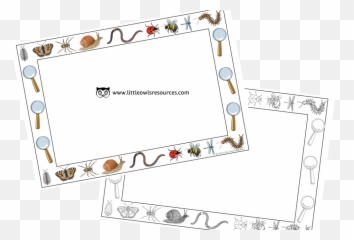 Free Minibeasts Borders Printable Early Emoji