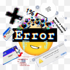 Sad Emoji Behappy Notsad Sticker By Andre - Emoji Error,Not Sure Emoji