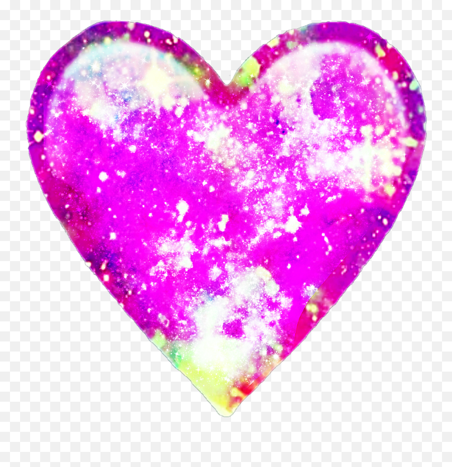 Emoji Emojiheart Galaxy Sticker By Lucccyxx - Girly,Sparkle Eyes Emoji
