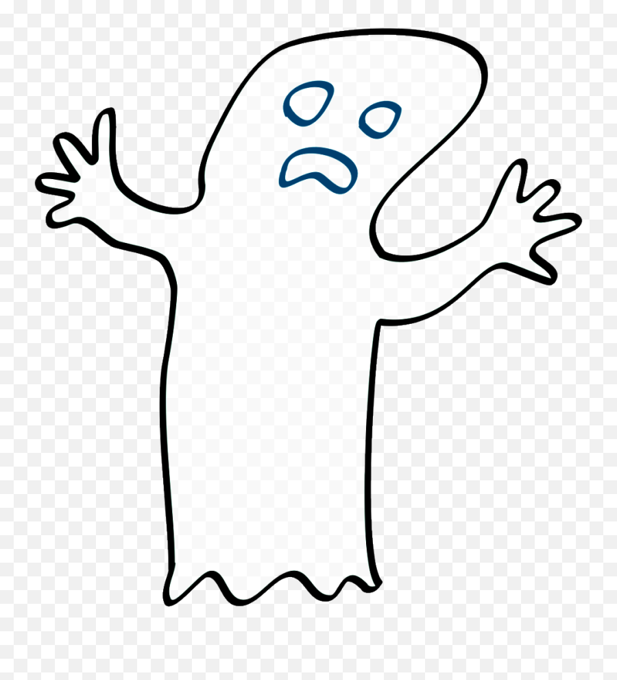 Clipart Ghost Emoji Picture - Ghost Drawing Transparent Background,Ghost Emoji