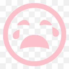 Pink crying icon - Free pink emoticon icons Crying Icon Emoji