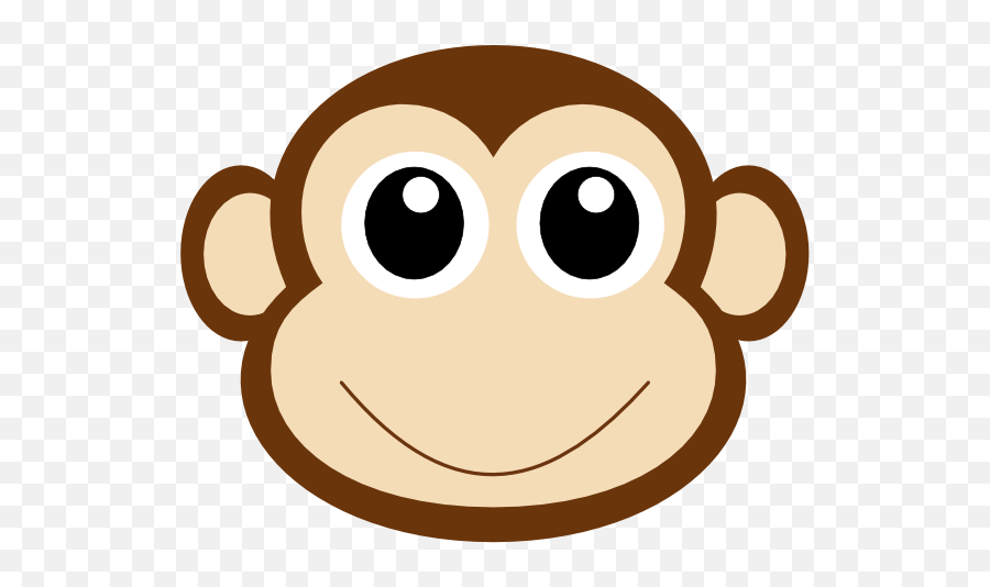 6 Animated Monkey Emoticons Images - Cute Monkey Face Clipart Emoji,Monkey Emoticon