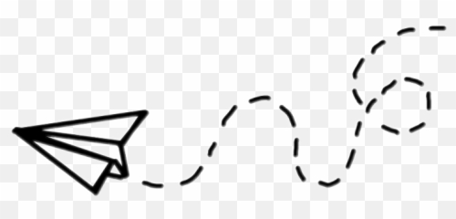 Airplane Black Tumblr Stickers - Flying Paper Plane Drawing Emoji,Black Airplane Emoji