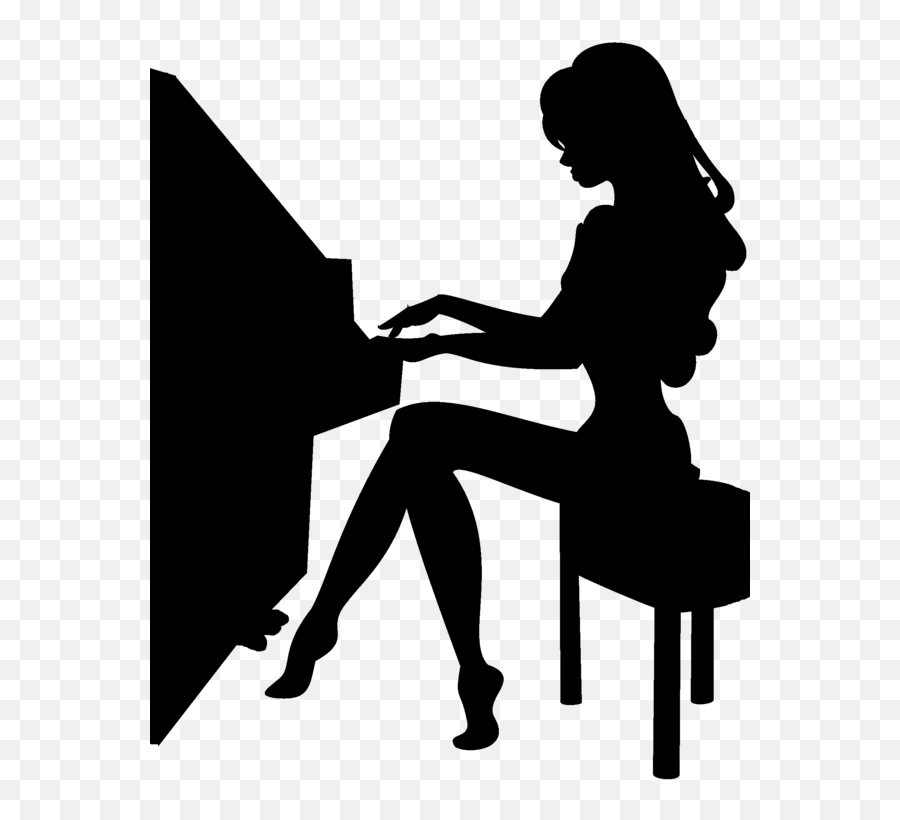 Free Piano Player Silhouette Download - Woman Playing Piano Silhouette Emoji,Emoji Man And Piano