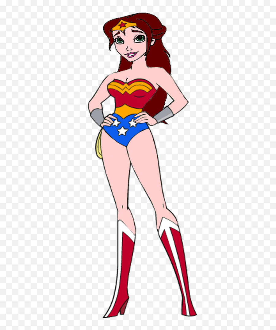 Woman Cartoon Transparent Png Clipart - Lois Griffin Is Wonder Woman Emoji,Wonder Woman Emoticon